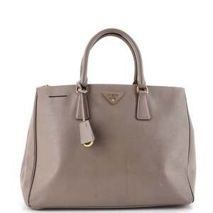 Prada Double Zip Lux Tote Saffiano #241031P95B